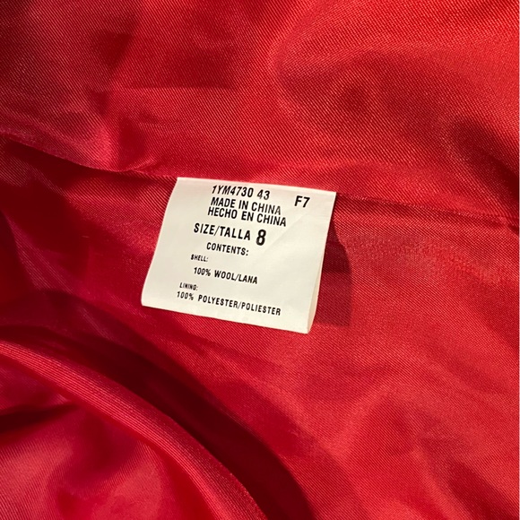 Harvé Benard Red Coat - %100 Wool - Picture 7 of 15